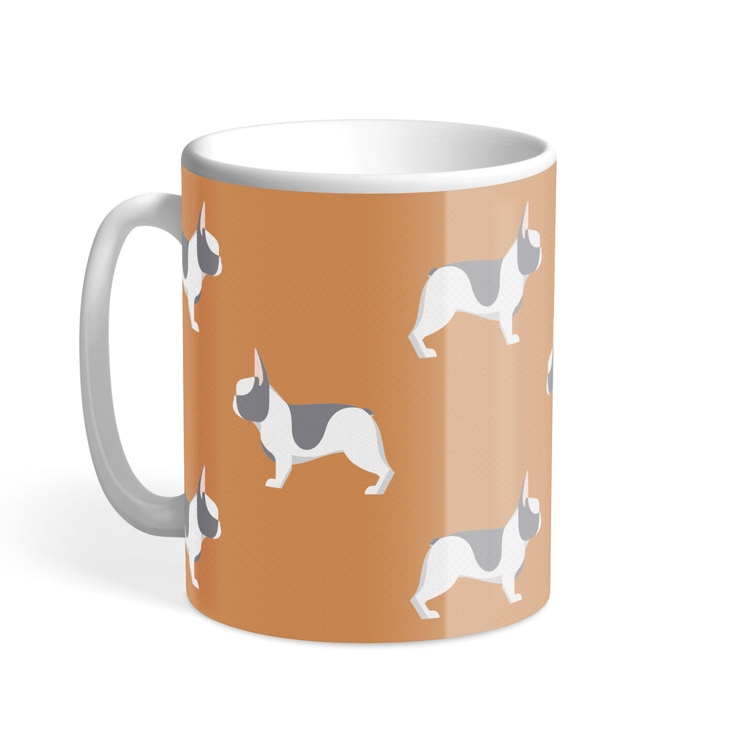 Blue Piebald French Bulldog Chroma Hound & Herringbone Mug