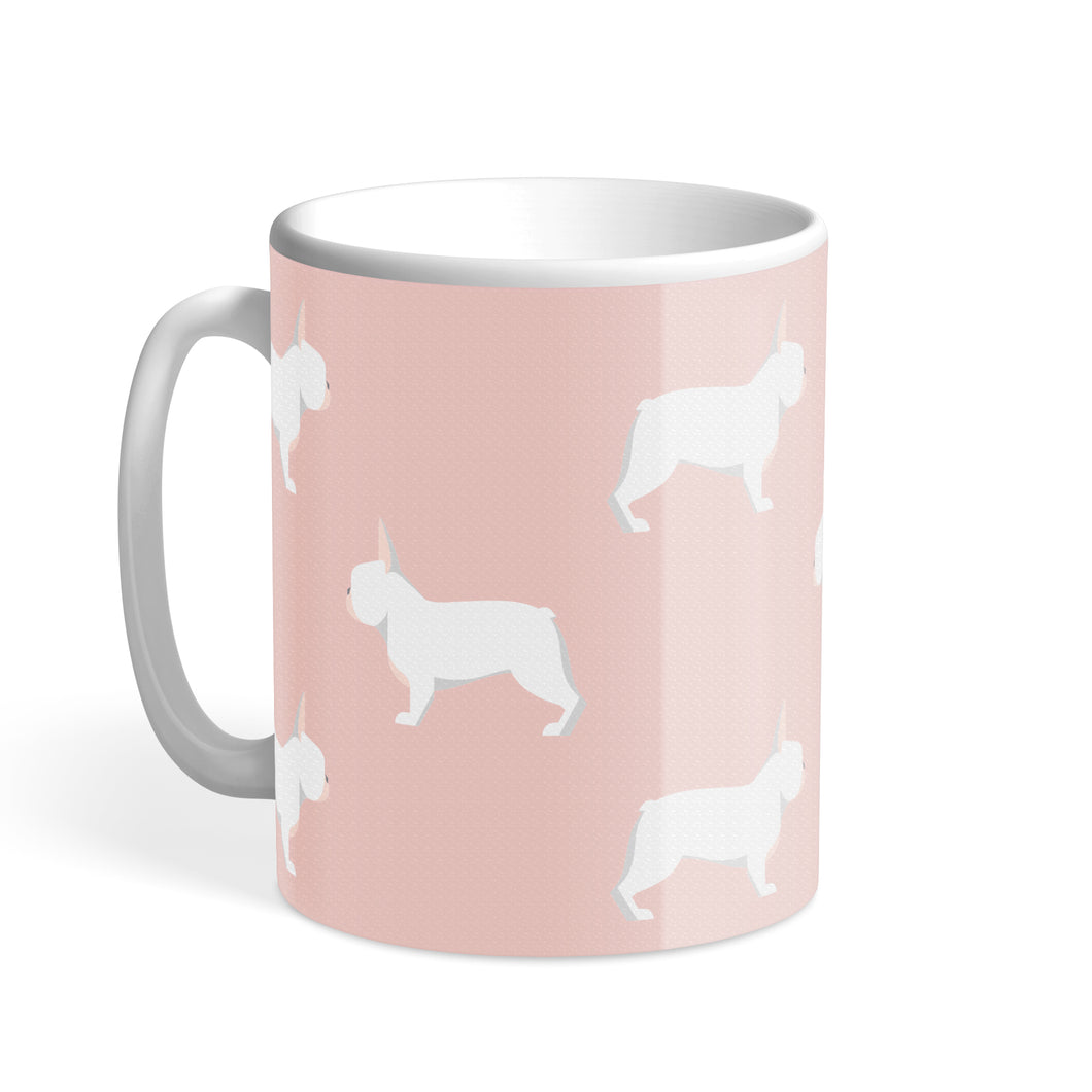 White French Bulldog Chroma Hound & Herringbone Mug